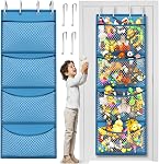 The Original Stuffed Animal Storage (Patent Pending) - Over Door Organizer for Stuffies, Baby Accessories, Toy Plush Storage / Hammock Hanging Storage Net Big Girls Toddler Large Bag Animals stuffy