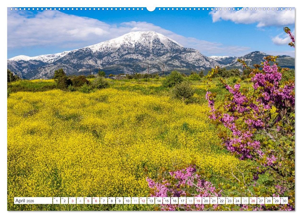 Griechenland - Euböa - Evia (hochwertiger Premium Wandkalender 2026 DIN A2 quer), Kunstdruck in Hochglanz: 12 Monate mit der wunderbaren, aber noch ... griechischen Insel Euböa. (CALVENDO Orte)
