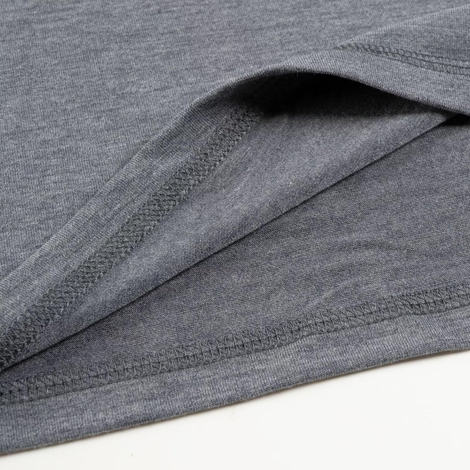 Mens Base Layer Shirt Long Sleeve, Thermal Crewneck T-Shirts Fitted Lightweight Undershirt Triblend - Image 6