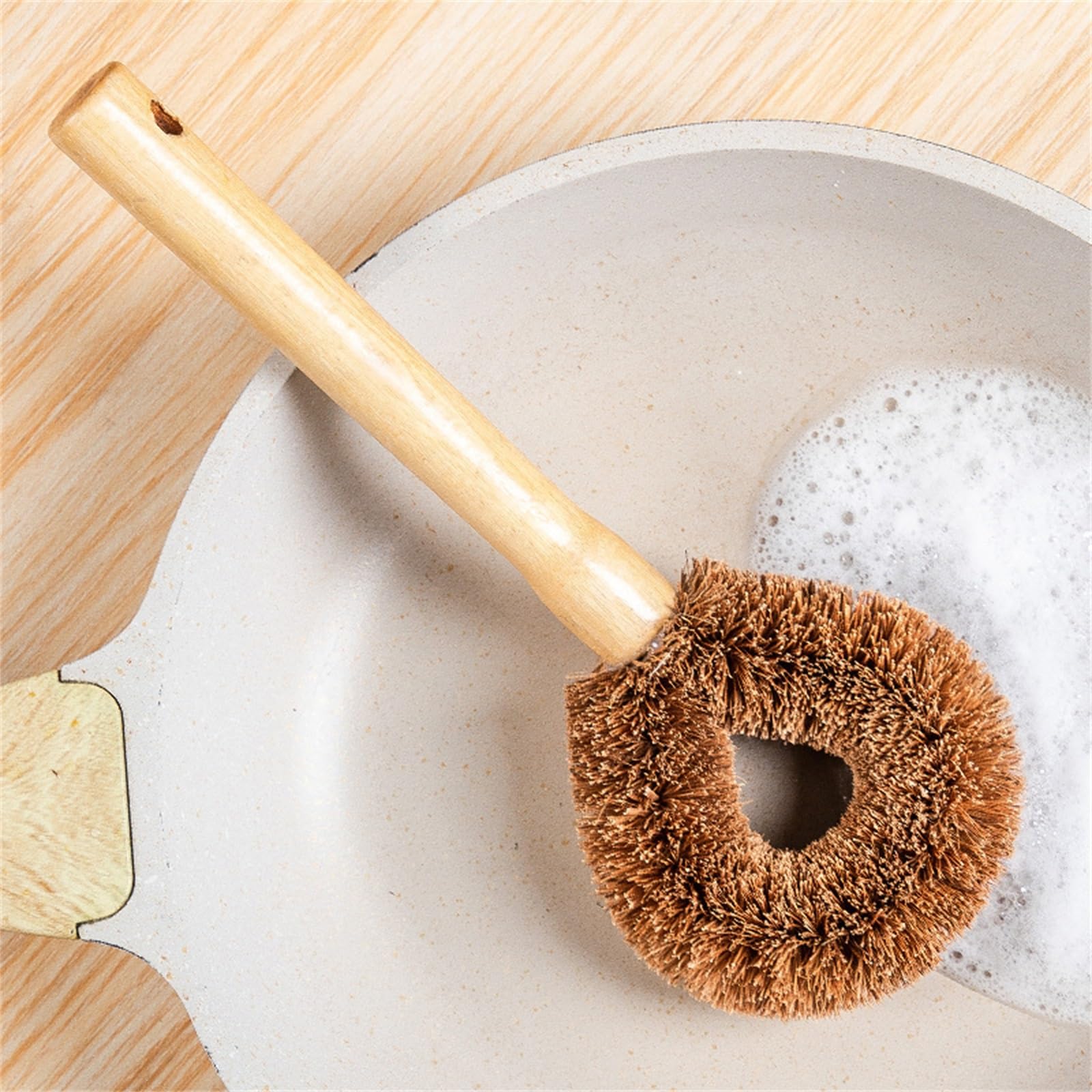 Brosse à Pot de Cuisine Brosse à Pot Long Manche for Le Nettoyage de la Cuisine Domicile pour évier de Cuisine et Comptoirs