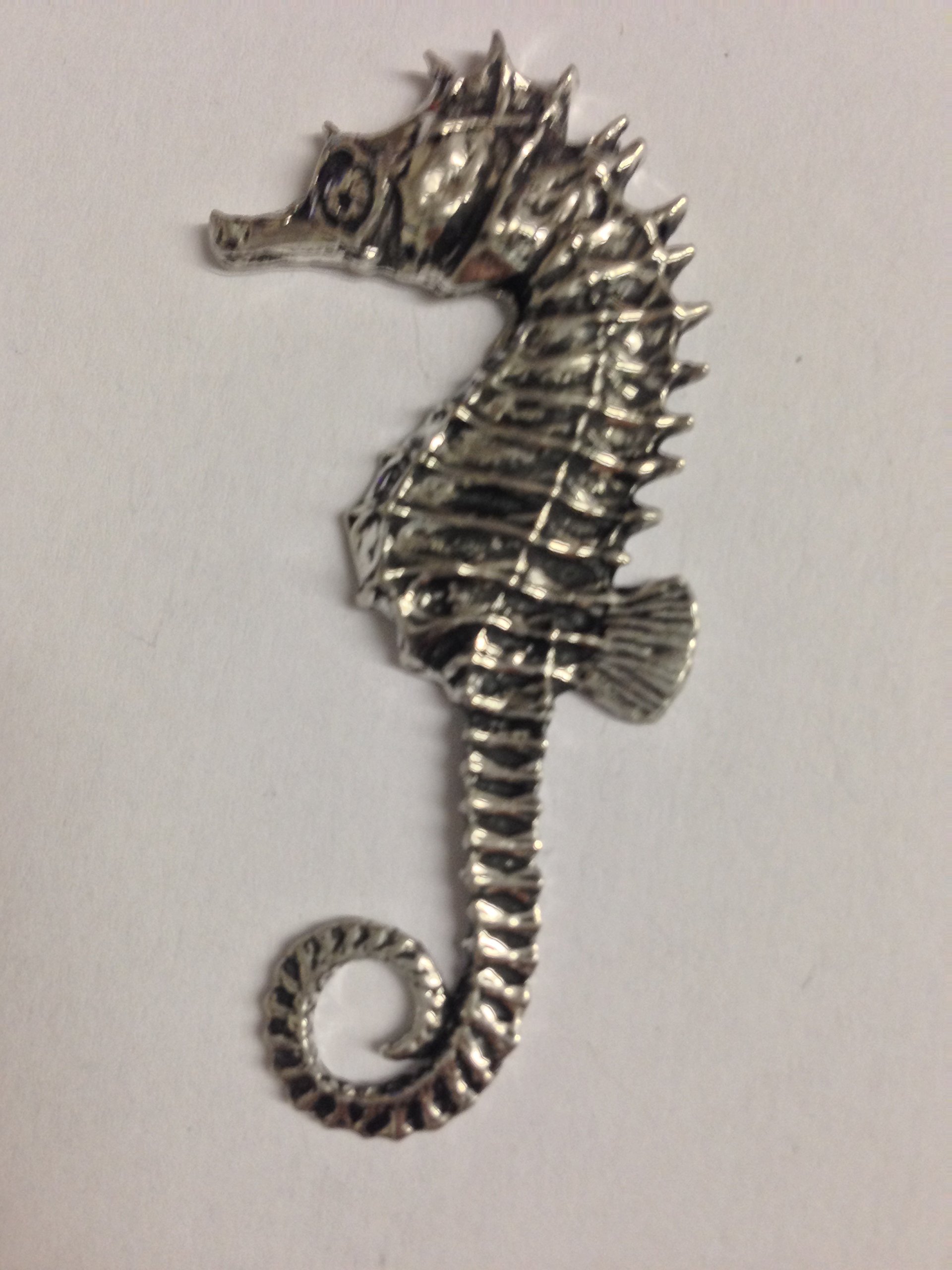 Gifts For AllC12 Seahorse made from Solid Fine English Pewter Fridge/office desk Magnet memo magnet fancy POSTED BY US 2016 FROM DERBYSHIRE UK