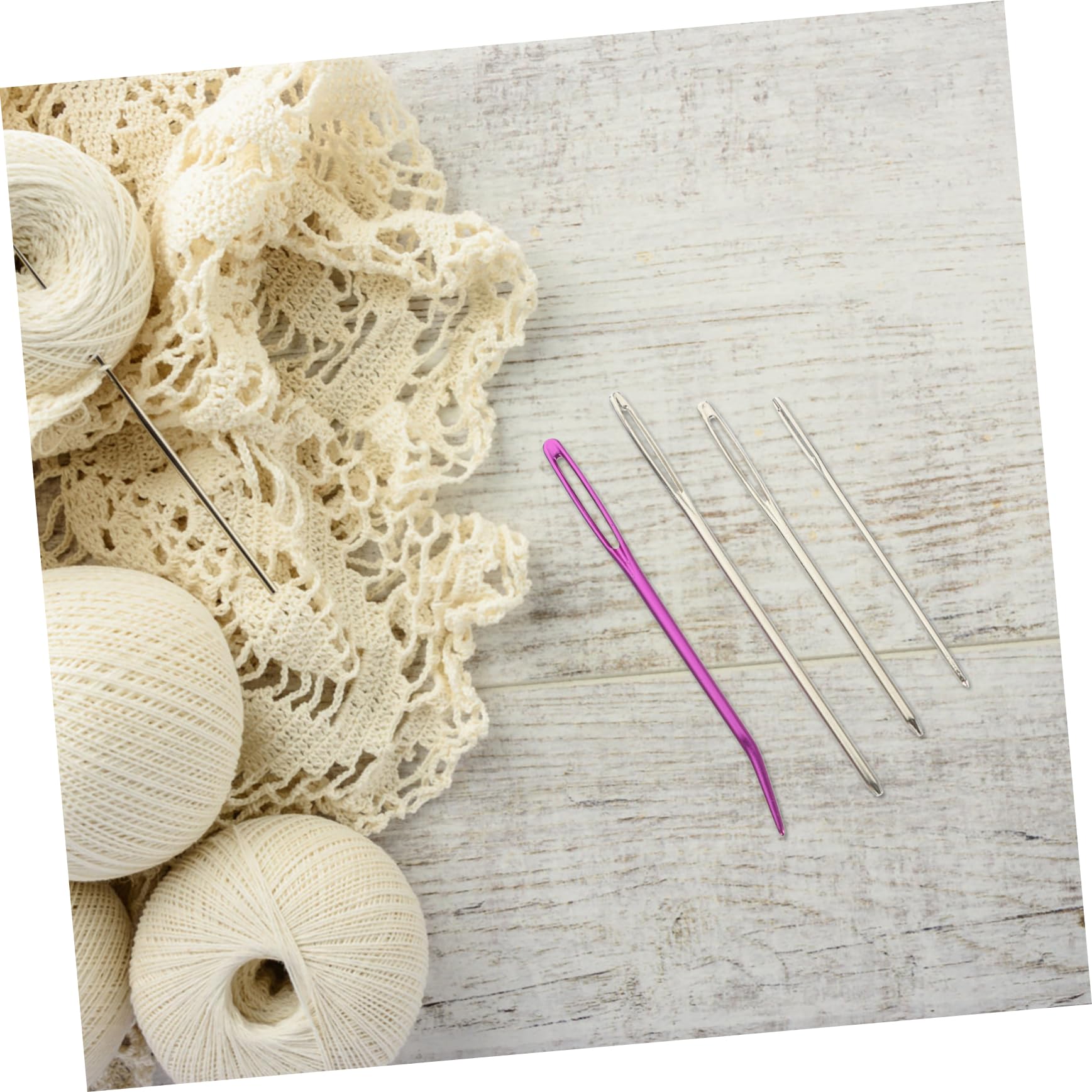 STOBOK 3sets Aghi Da Cucire Ergonomici Per Rammendo Di Aghi Per Maglia e Riparazione Strumenti Di Cucito Portatili Varie Colorazioni Per Maglioni Cappelli e Guanti
