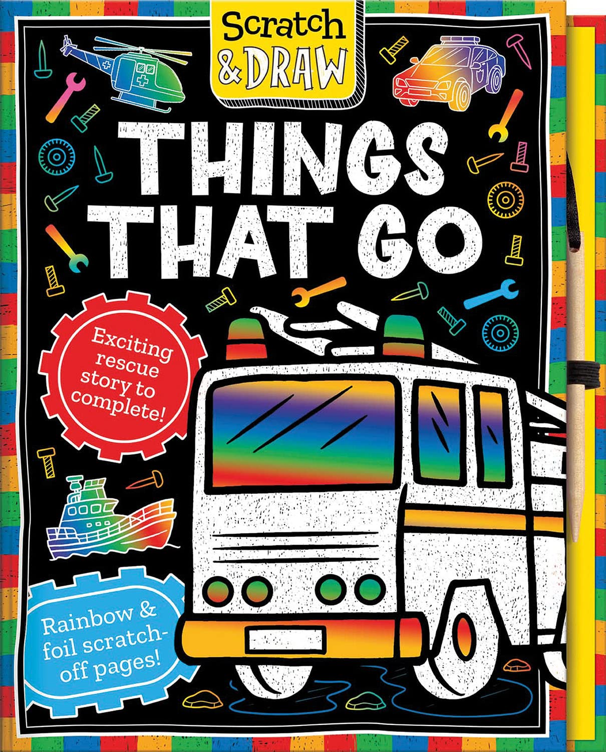 Scratch and Draw Things That Go: Scratch, Sketch and Create Things That Go