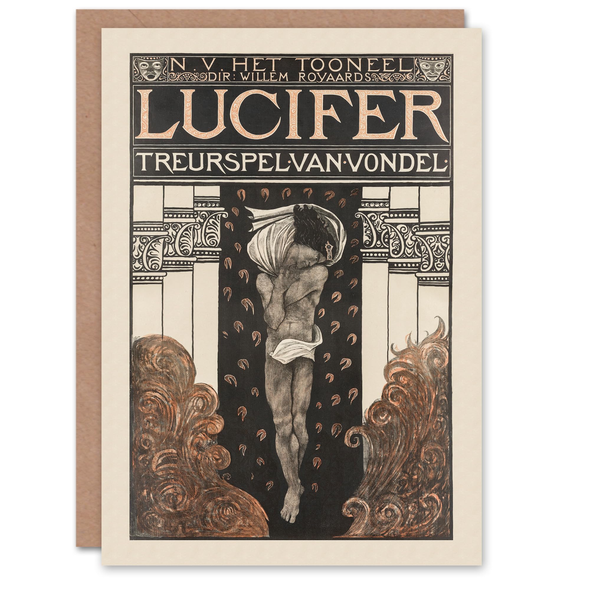 Artery8 Richard R Holst Art Card Lucifer Mourning Game Theatre Poster