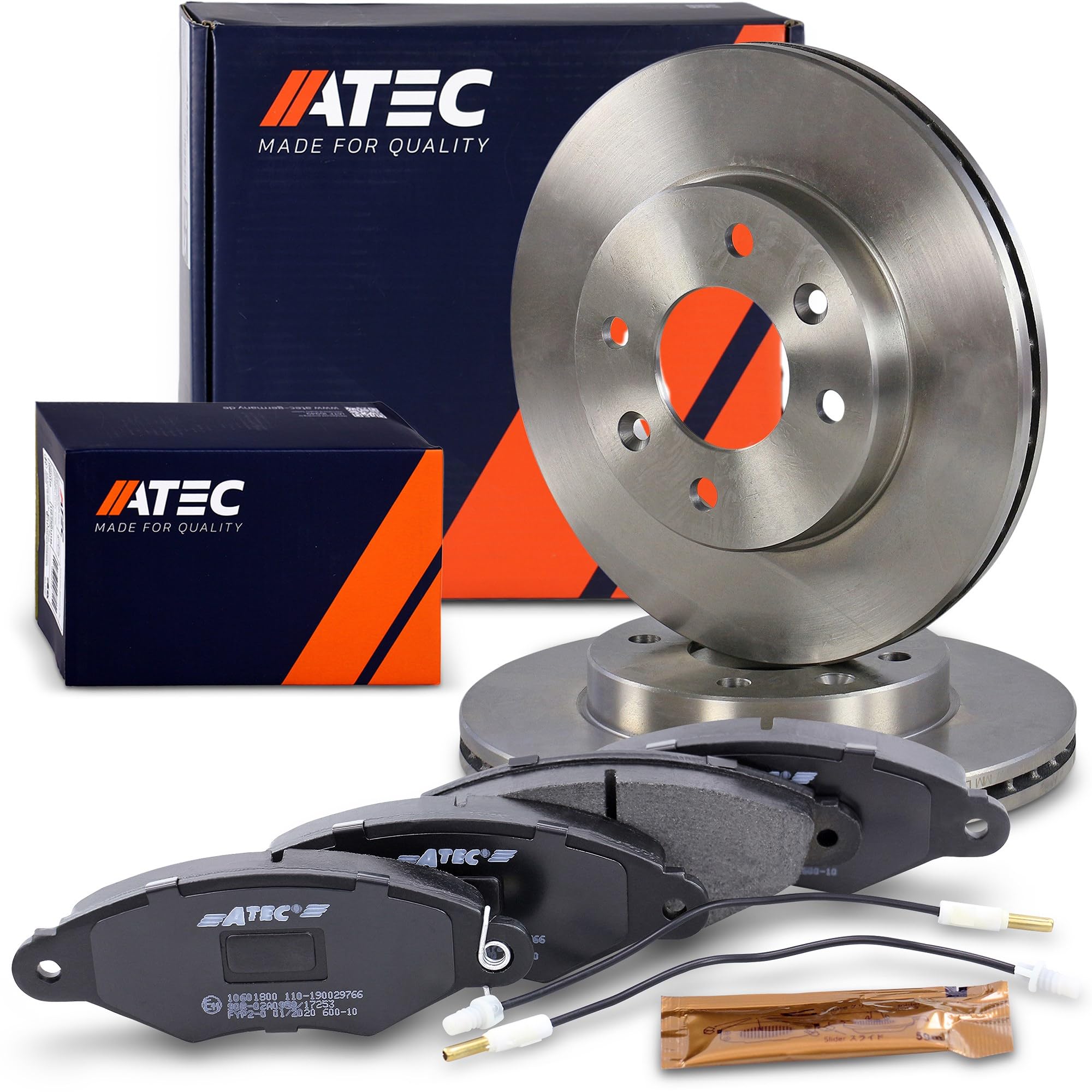 ATEC Germany Kit de frein avant avec disques Ø 238 mm ventilés + plaquettes