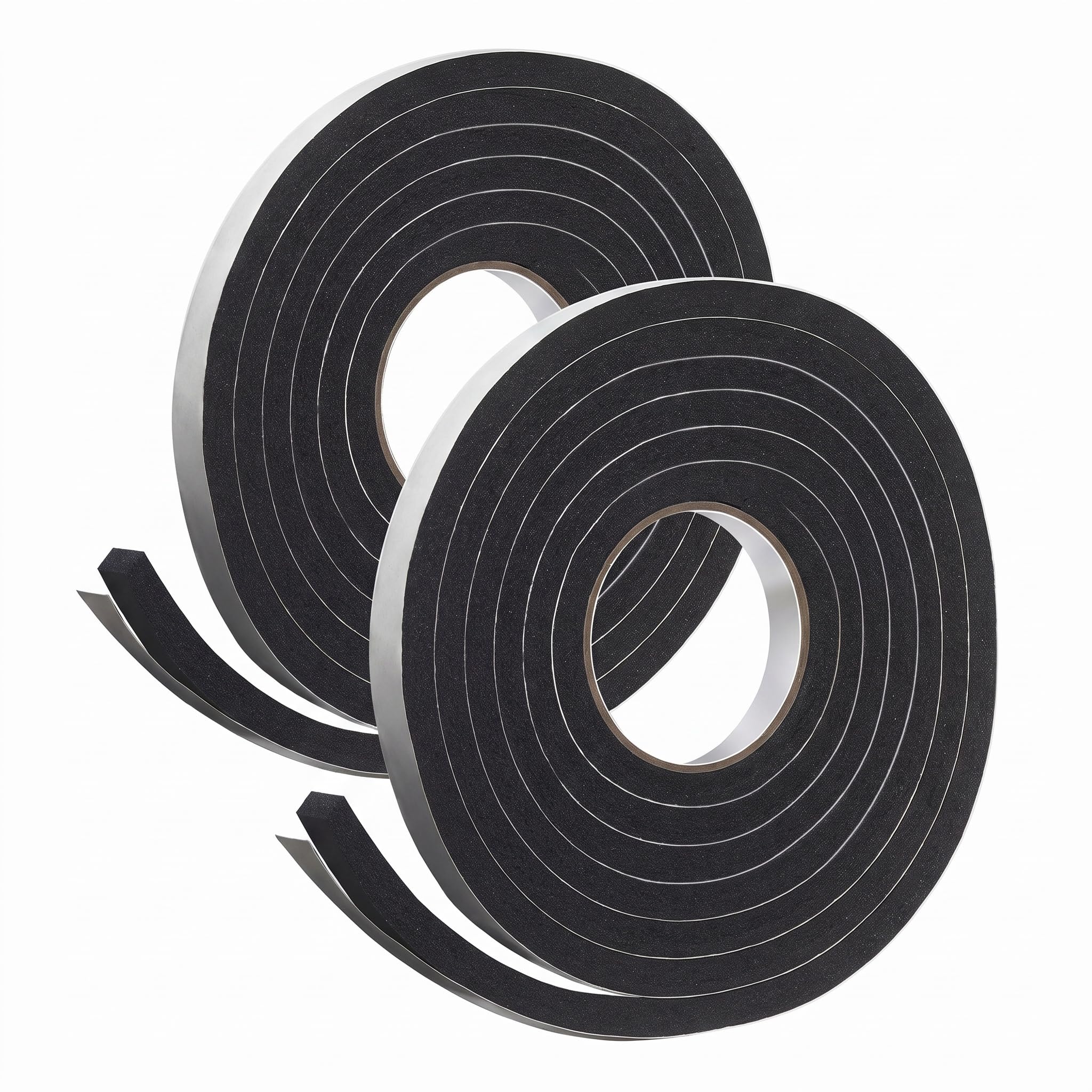 Frost King Foam Tape, Sponge Rubber, 3/4" W X 7/16" H | 10' L | Black | 5/16" T | Pack of 2