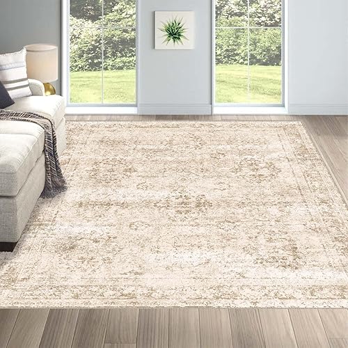 Miniatura 63 de Alfombras lavables de 5 x 7 pies para sala de estar, alfombras para dormitorio, alfombras grandes, alfombras de lana sintética ultra suave, alfombra