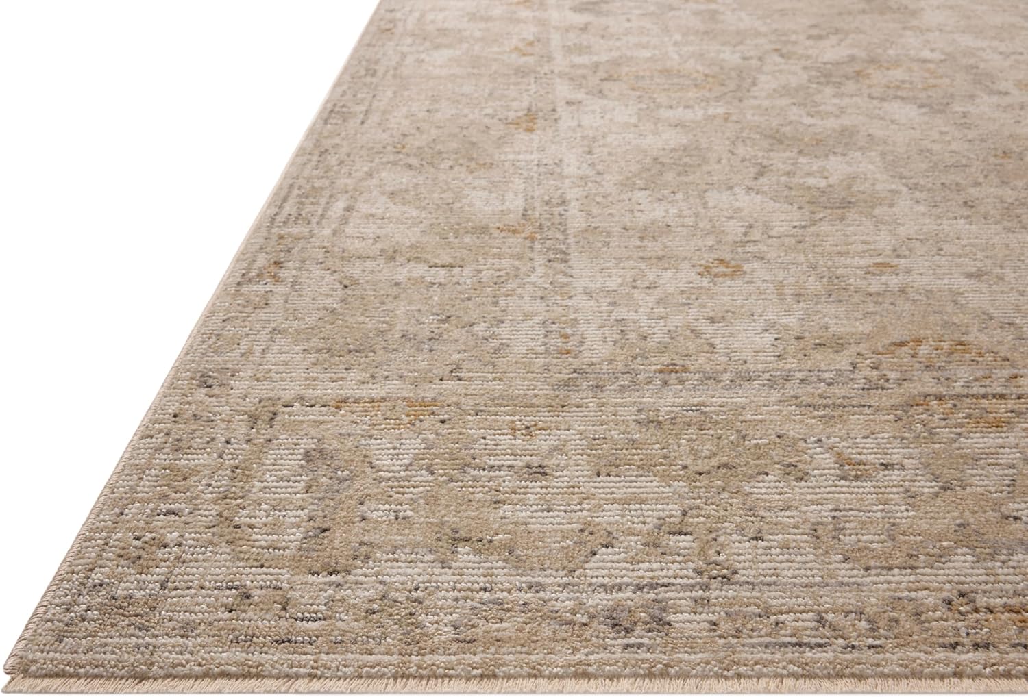 Loloi Milena Collection MLE-08 Ivory/Sand 2'-0" x 3'-0" Accent Rug