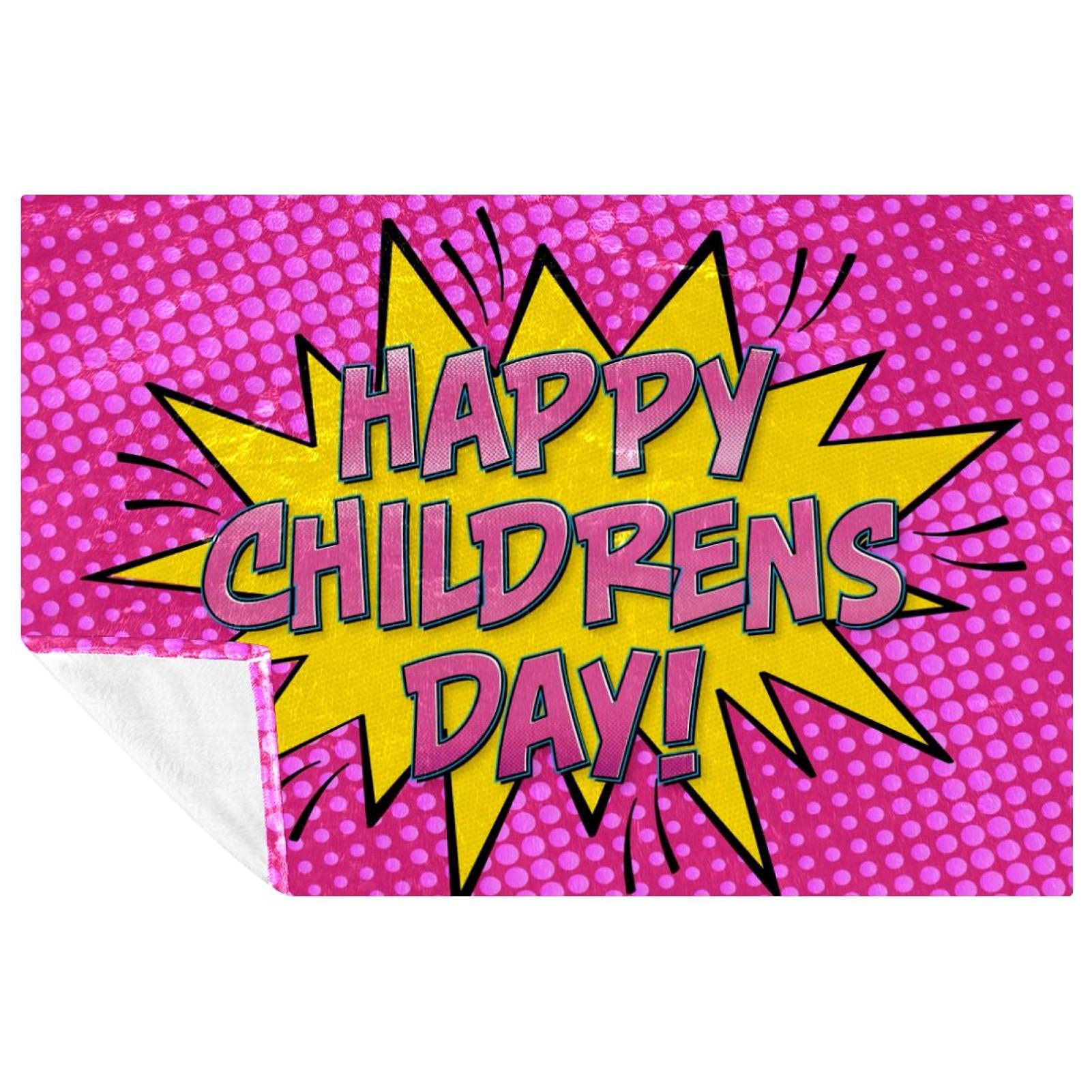 Couverture chaude enfants motif rose de qualité supérieure pour lit et canapé