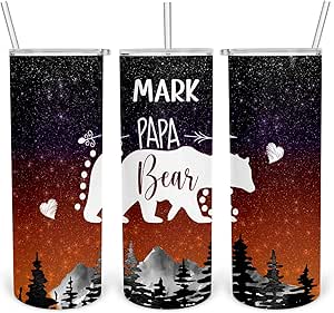 Father's Day Gift Baskets LiqCool Papa Gifts, Best Papa Tumbler With Card & Pillow Cover Gift Set, Funny Cool Gifts For Dad Hband, Dad Birthday Gifts From Daughter Wife Son(20Oz, Blue Dad