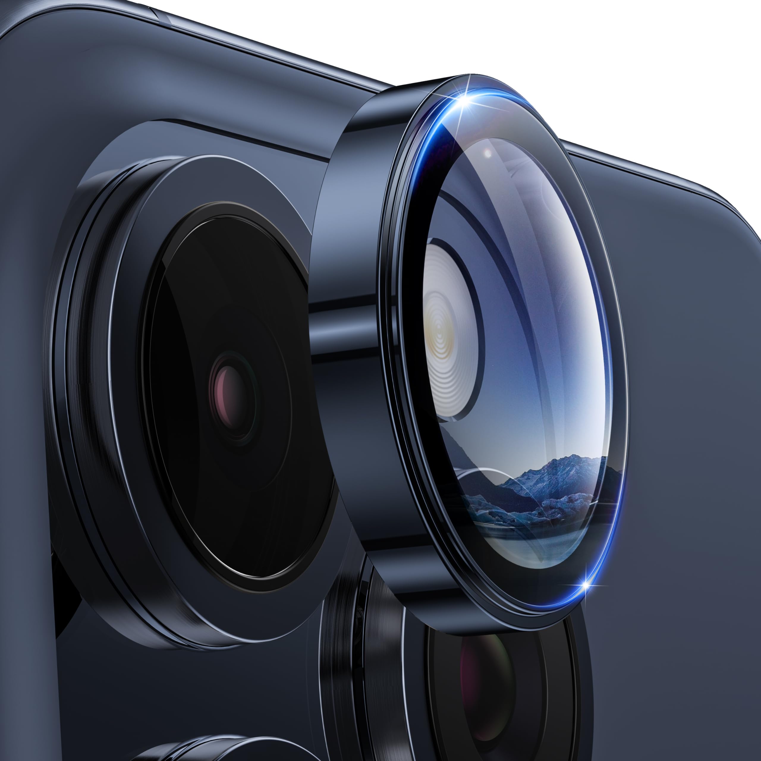 IQShield Camera Lens Protector for iPhone 14, [Keep Lens Original Design] [Truly Shatterproof] [Steel Ring] 9H Tempered Glass Camera Protection - Blue Titanium (B0CJ83XW91) Amazon Price History, Amazon Price Tracker