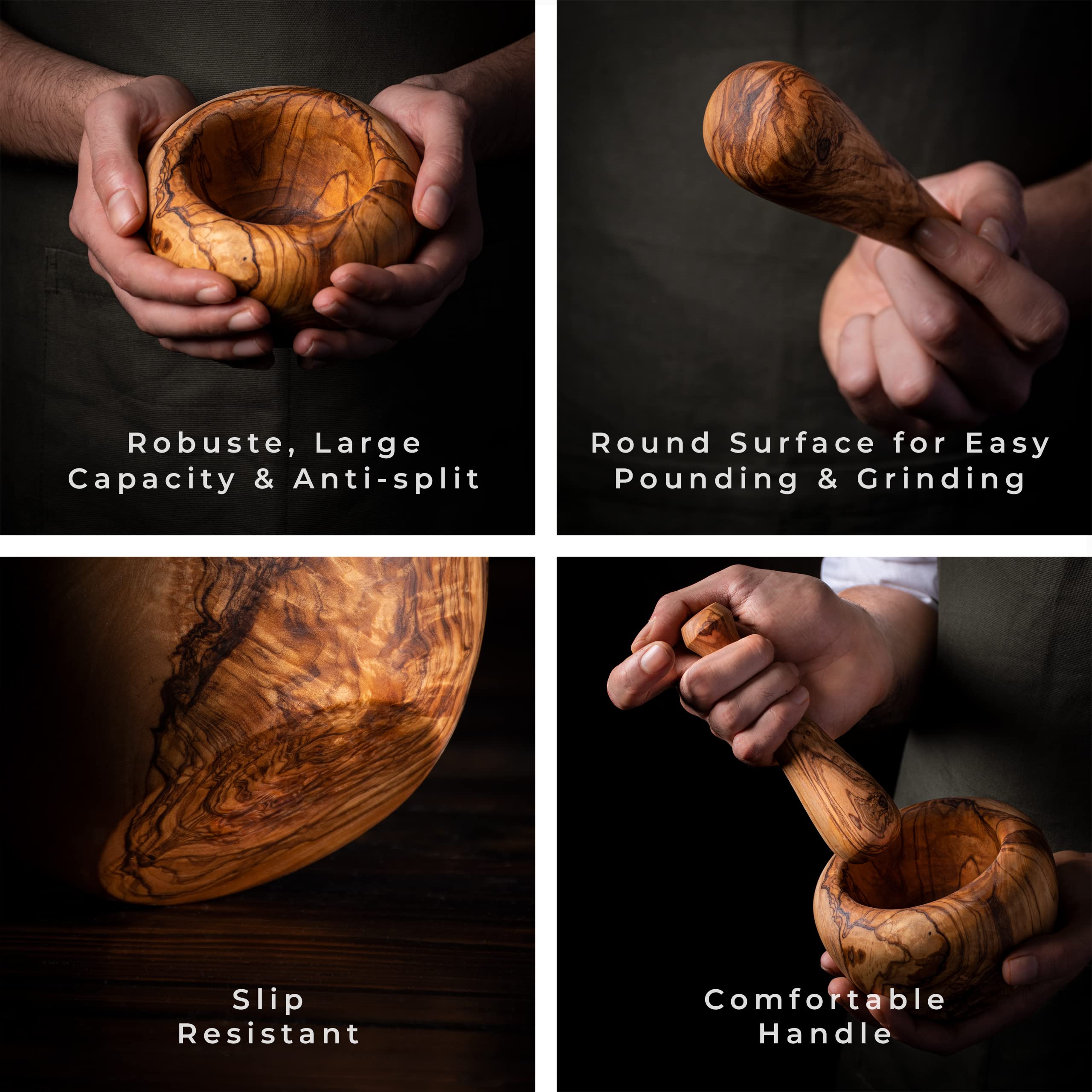 Houten vijzel en Stamper – Organize Today