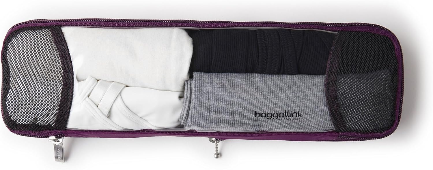 Baggallini Long Compression Cube - Lightweight Compression Packing Cube for Travel