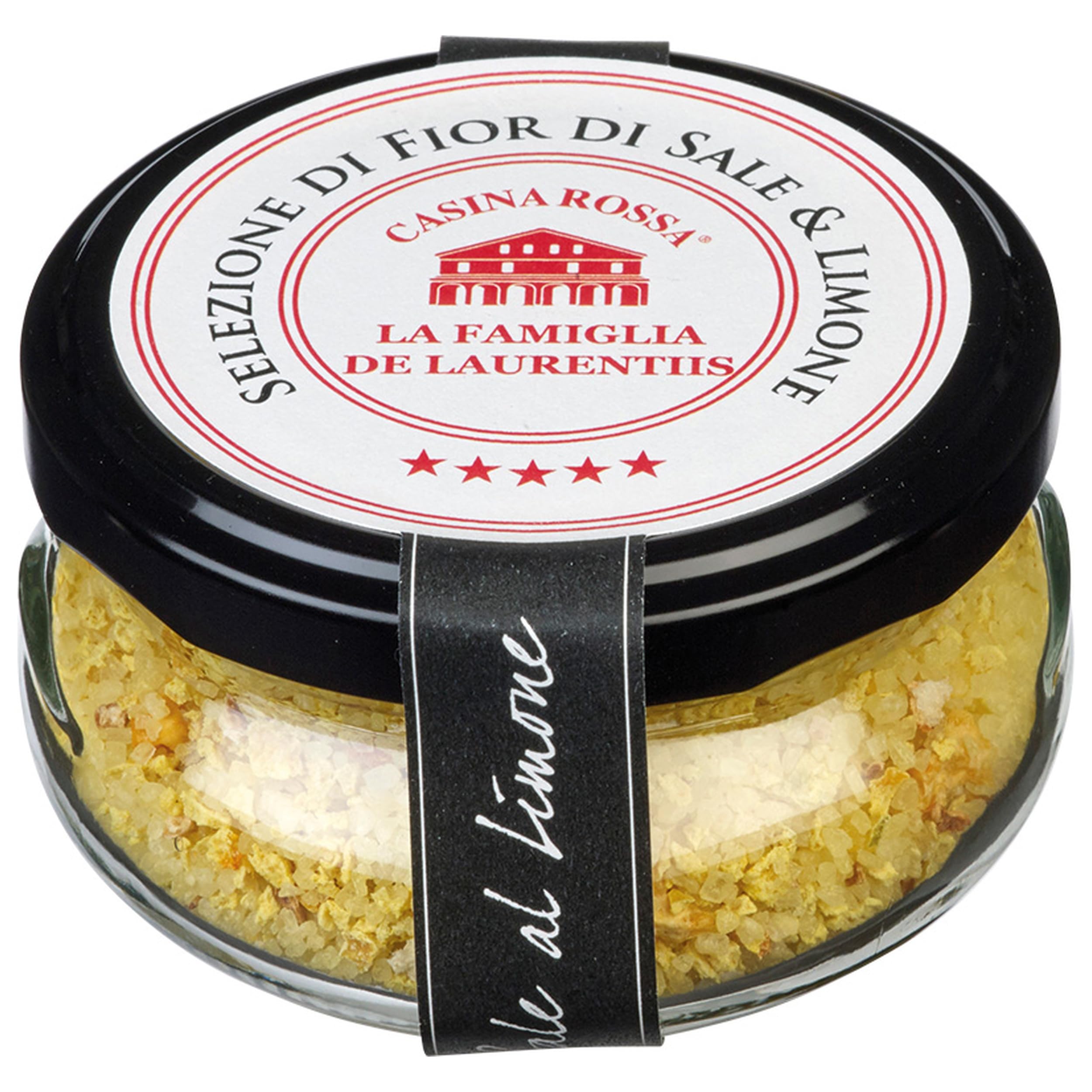 Casina Rossa Fleur de Sel mit Zitrone aus Italien inkl. FeinWert E-Book (12 x 100 g)