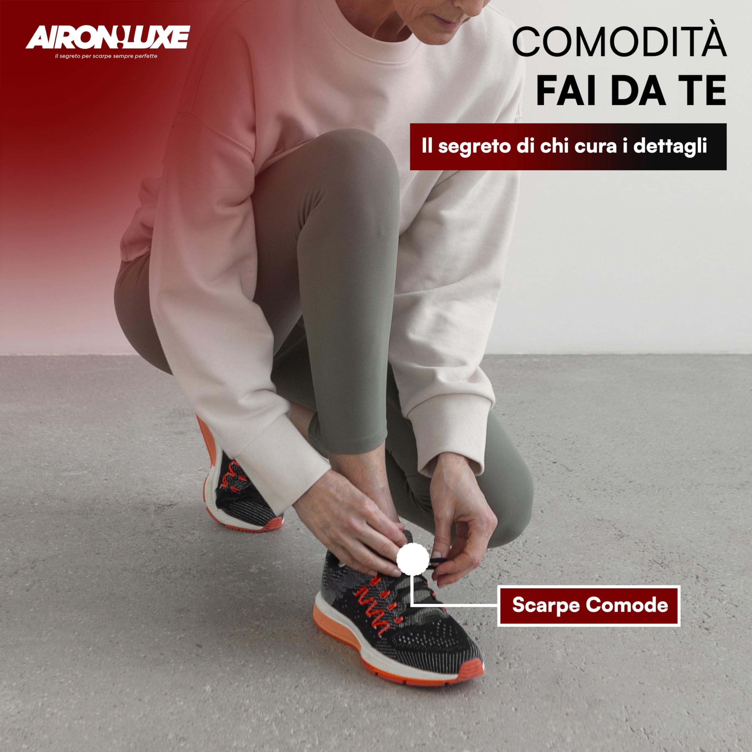 Generico AIRON LUXE Allarga scarpe uomo e donna in ABS Regolabile in Larghezza e Lunghezza - Elimina Dolore da Scarpe Strette (2 Pezzi)