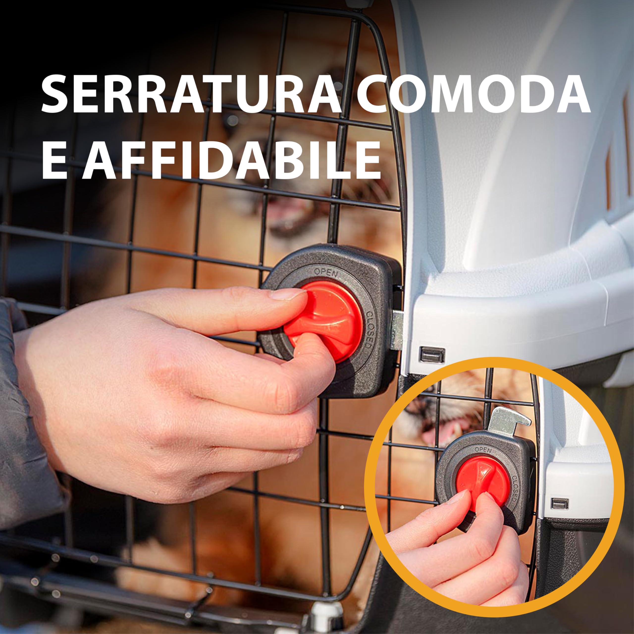Ferplast Trasportino cani gatti viaggio tetto apribile Ferplast ATLAS DELUXE OPEN