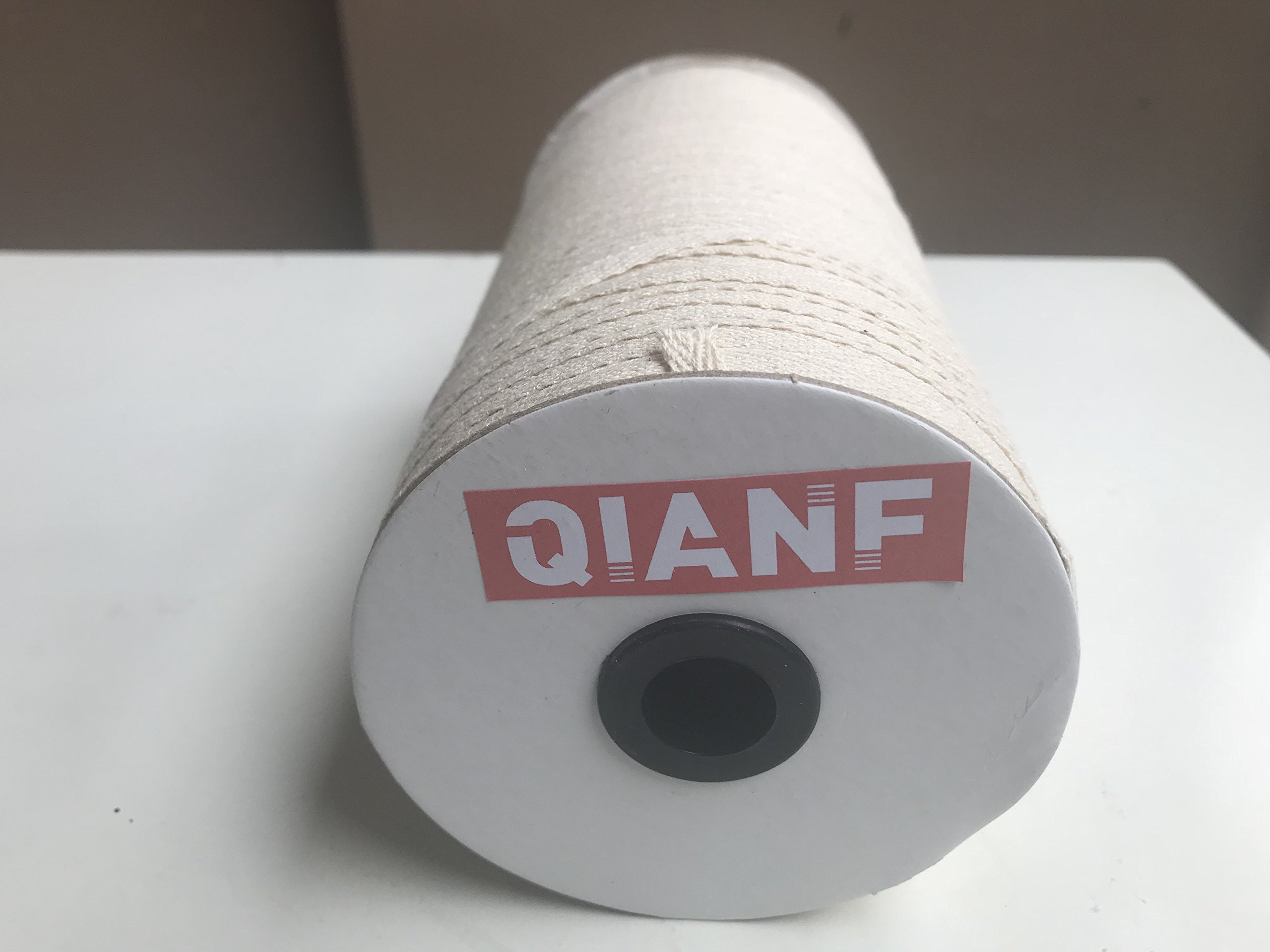 Cinta de sarga de algodón 100 % Qianf de 0,63 cm de ancho, rollo de cinta de espiga.
