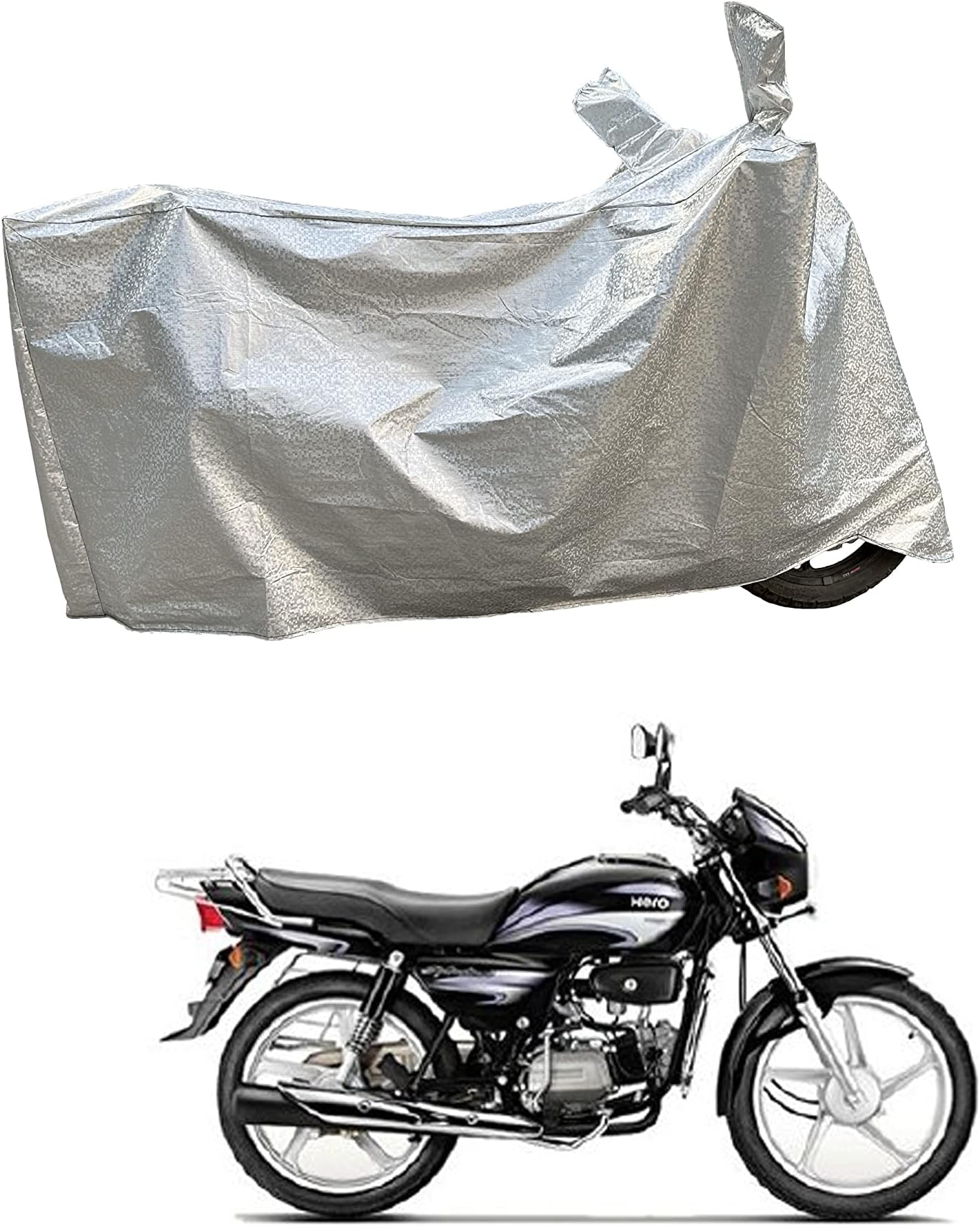 Raida RainPro Bike Cover for Hero Splendor Plus (Navy Blue) Waterproof