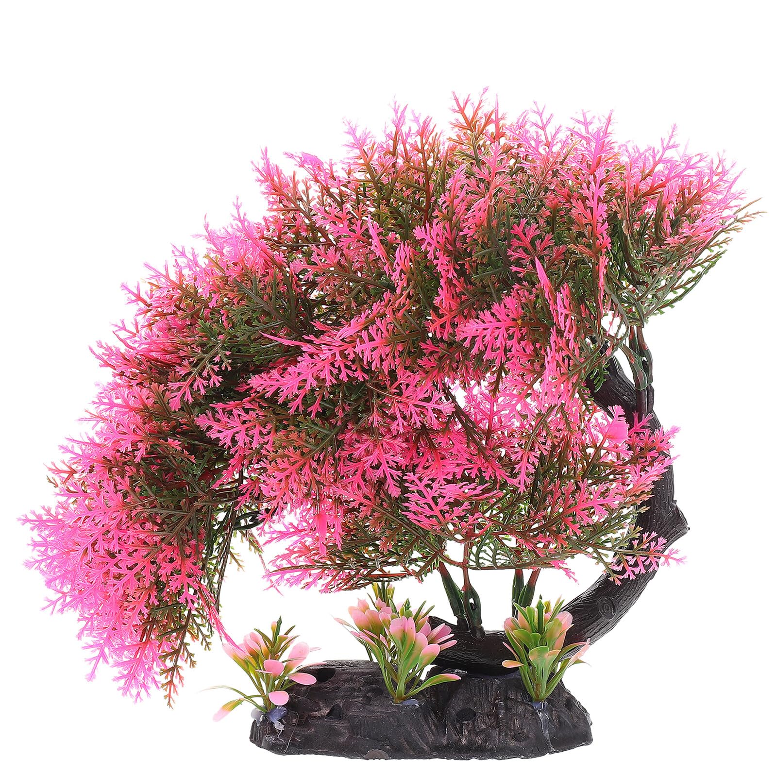 Simulated Pine Tree Aquarium D cor Vivid Faux Aquarium Tree Plastic Plant for Fish Tank Landscaping Desktop for
