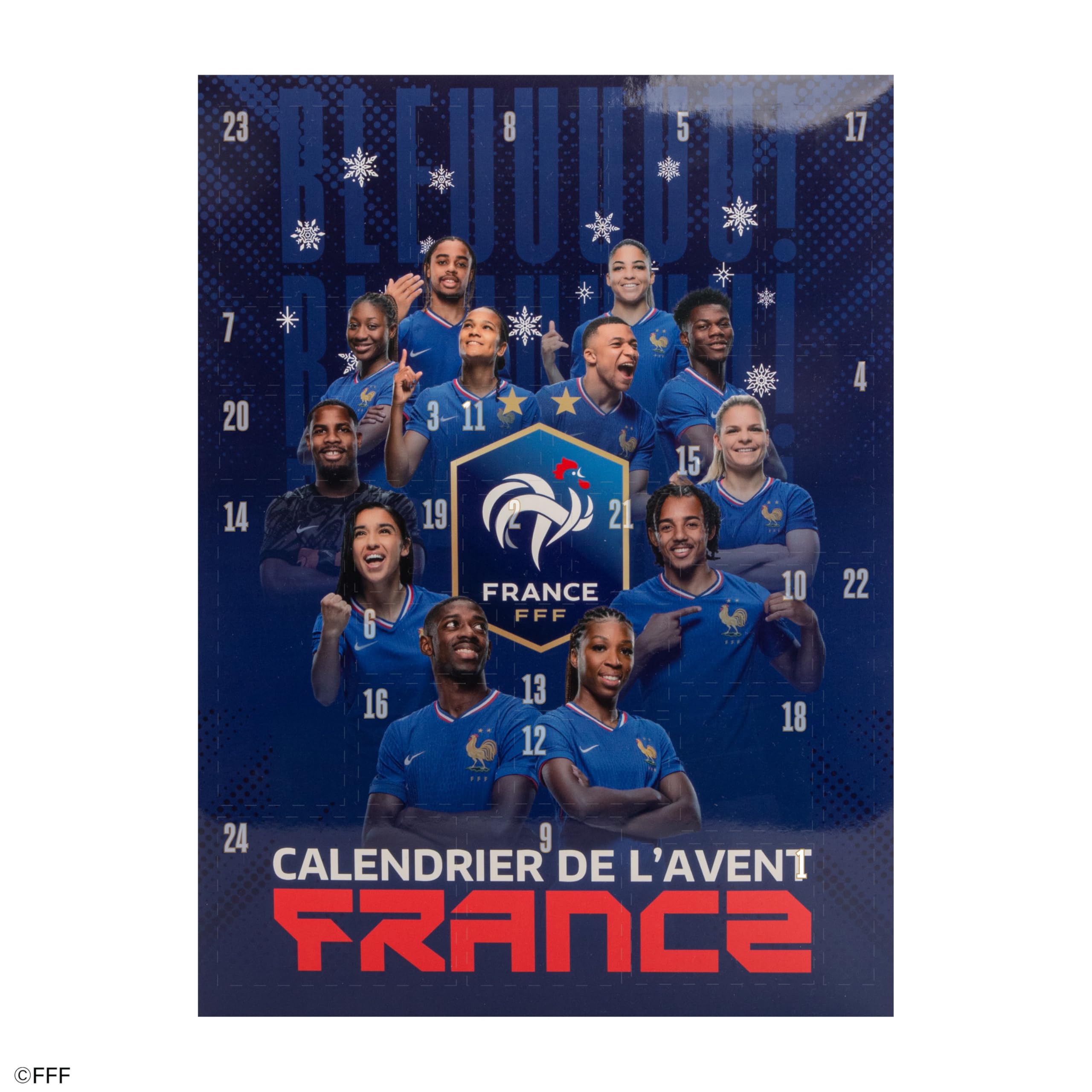 CINEREPLICAS FFF - Calendrier de l'Avent Équipe de France de Football 2025 - Licence officielle