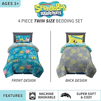 【新品未使用】スポンジボブ　シーツ枕カバー4点セット 71fDz2X3M9L._UF894,1000_QL80_.jpg