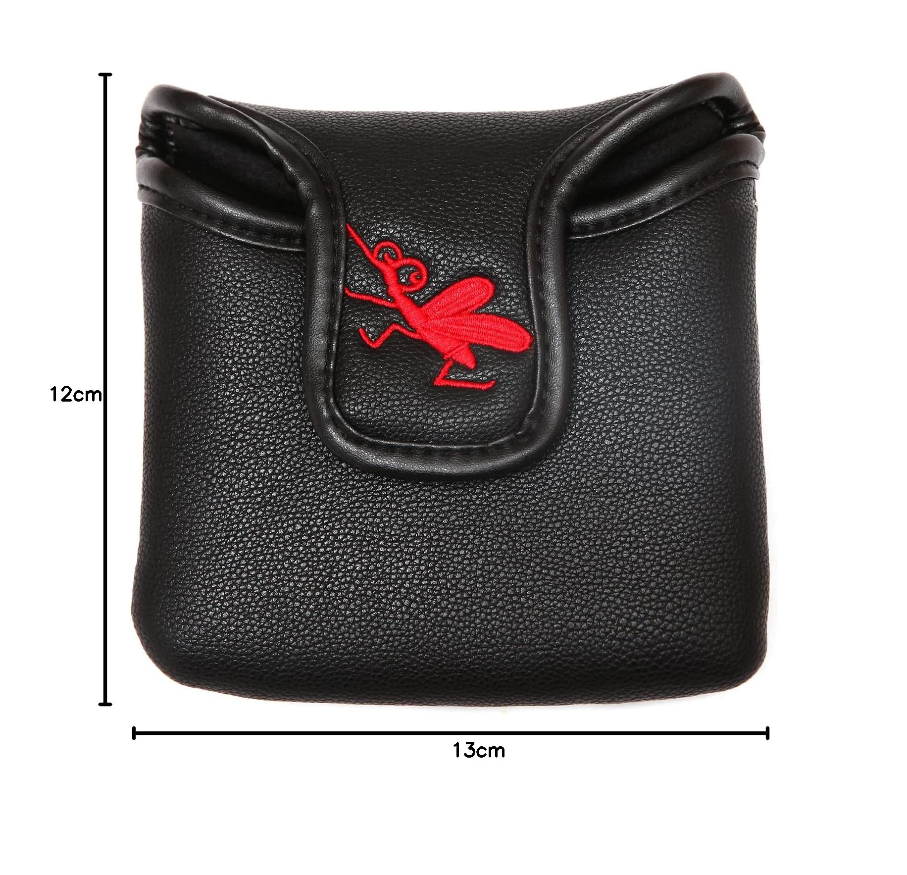 Golfschlägerhaube für Big Mallet Putter, Fersenschaft, quadratisch, Magnetverschluss, Schlägerschutz, passend für TaylorMade Spider X EX Tour (schwarz)