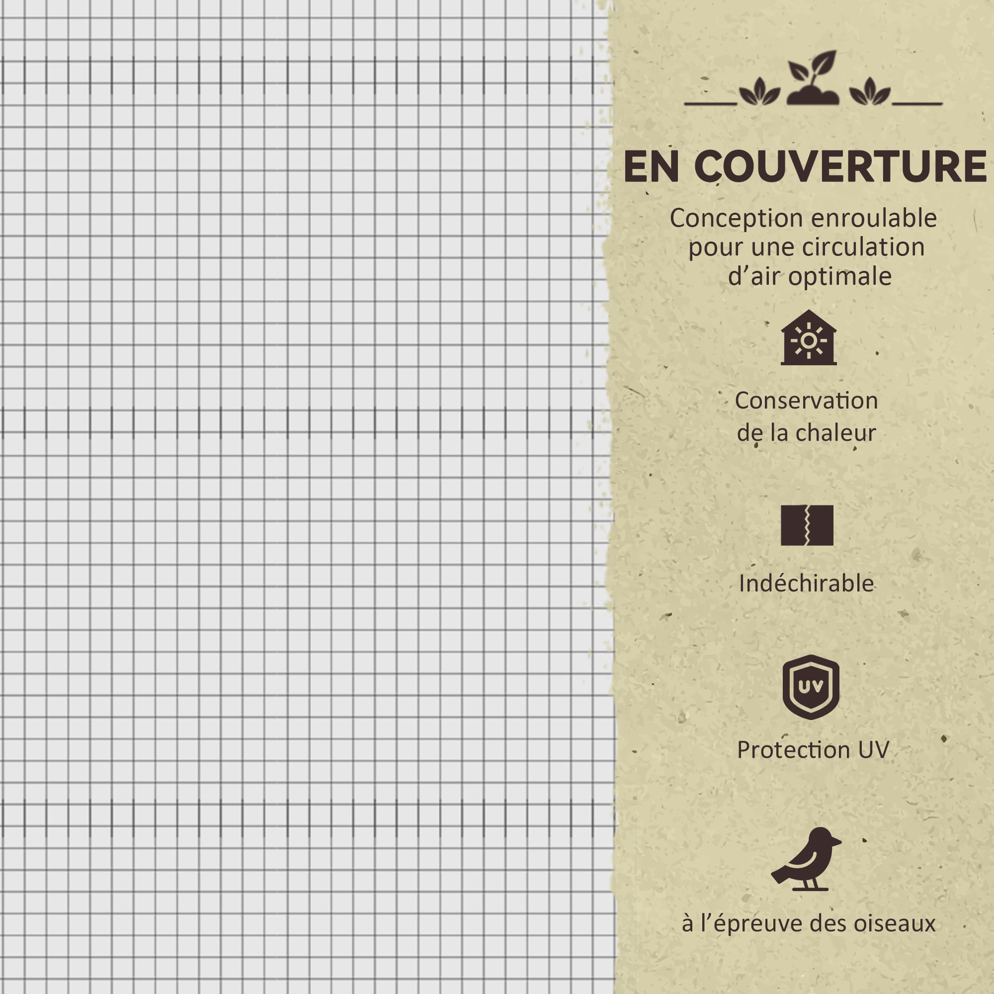 Outsunny Potager sur Pieds surélevé avec bâche en PE Jardinière surélevée Potager avec Serre Volume 104 L avec Trous de Drainage, Tissu Non tissé, pour Plantes Fleurs Légumes, 121x55x117cm Gris foncé