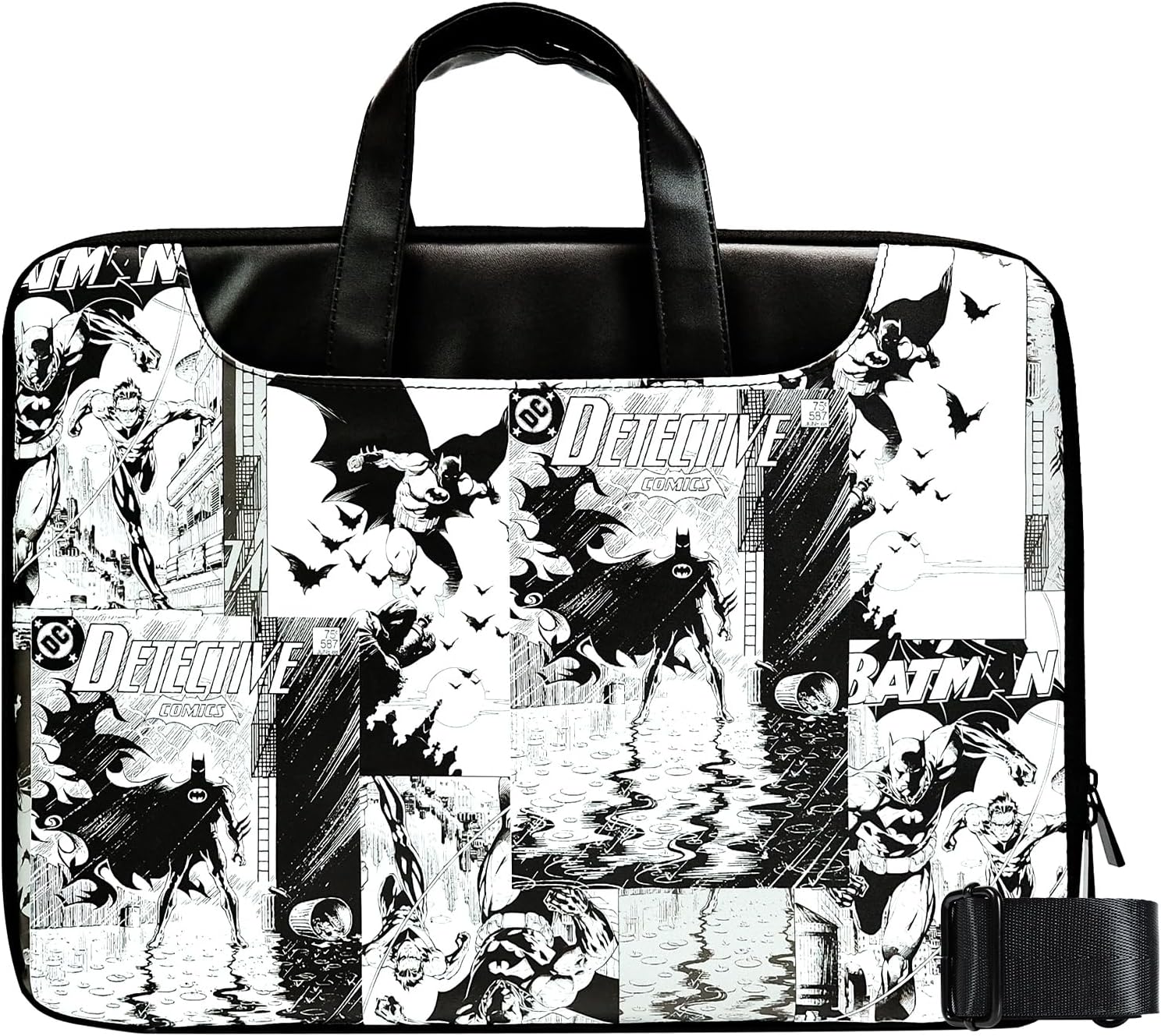 BATMAN Laptop Bag 14 inch, Lightweight Superhero Laptop Case Sleeve Shockproof with Shoulder, Waterproof Computer Bag Heavy Duty Protection, Ideal Gift for Teens & Adults