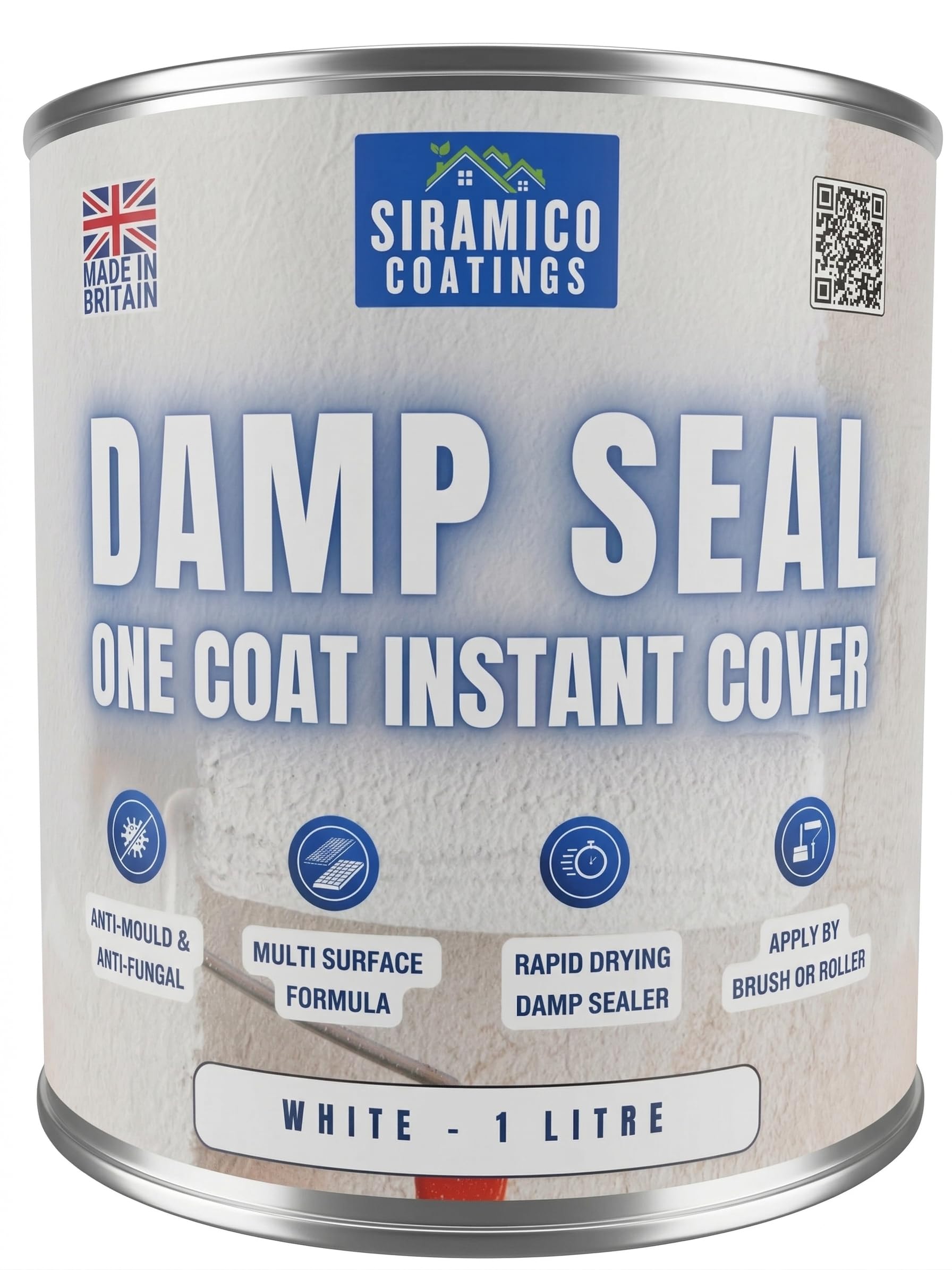 SIRAMICO COATINGS The Dampseal One Coat - White / 1l