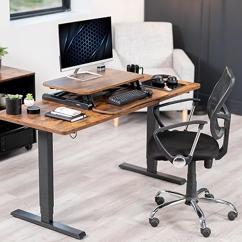 Miniatura 8 de VIVO DESK-V026KN - Convertidor de escritorio de 26 pulgadas, serie K, elevador de altura ajustable, estación de trabajo de monitor dual y portátil