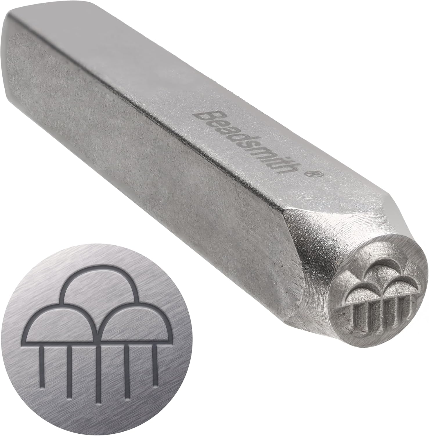 The Beadsmith Steel Design Stamps - Jewelry Stamping Tools, Celestial Design, 3-Piece Set, 3.125 Inches w/ 5 mm Base