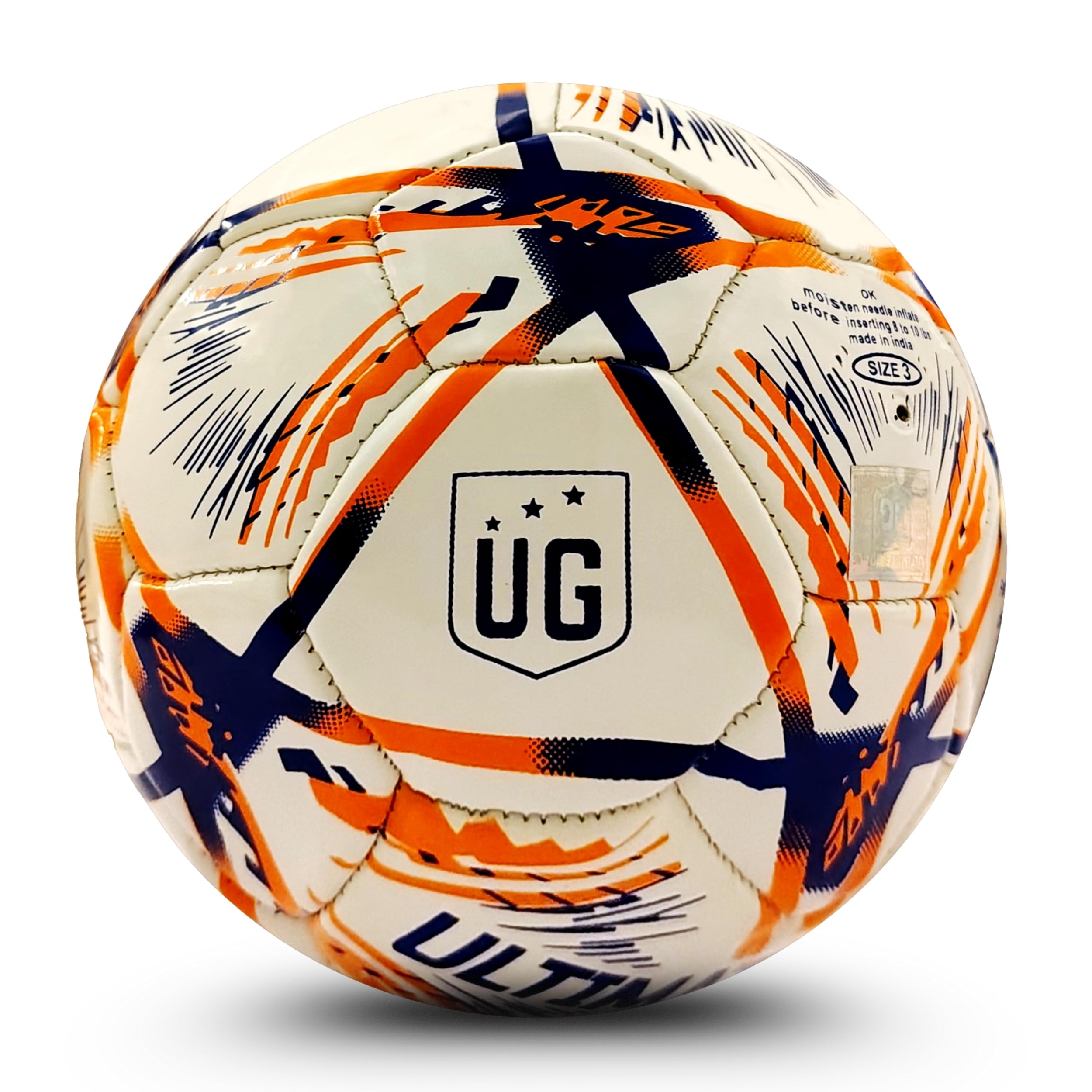 UG Sports PVC Mini Football for Boys & Girls | Soccer Ball for Kids | Strong & Safe for Hard Ground | Indoor & Outdoor Play (White)-image-39