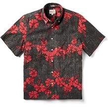 Reyn Spooner Mens 50th State Floral Hawaiian Aloha Shirt - Button Front