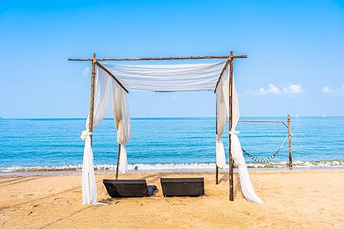 Miniatura 5 de Paneles de tela de gasa transparente  Tela de gasa blanca de 10 yardas y 120 pulgadas de ancho  Uso para cortina de telón de fondo, bodas y eventos