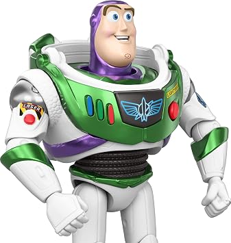 Mattel Disney and Pixar Toy Story 5 Hi-Tech Edition Buzz Lightyear | 7-inch Playscale Interactables Talking Figure, Movie Phrases, Converses with Other Characters in the Line