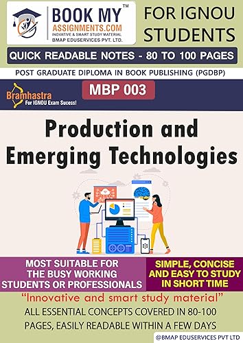 IGNOU MBP 003 Production and Emerging Technologies Study Guide For IGNOU Students Latest Edition (Quick Readable Note) | Knowledge at Your Fingertips