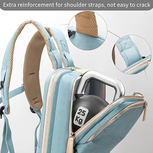 Miniatura 4 de NOBLEMAN Mochila para hombre, mochila de viaje para laptop, mochila resistente al agua, se adapta a mochila para portátil de 17 pulgadas, mochila de