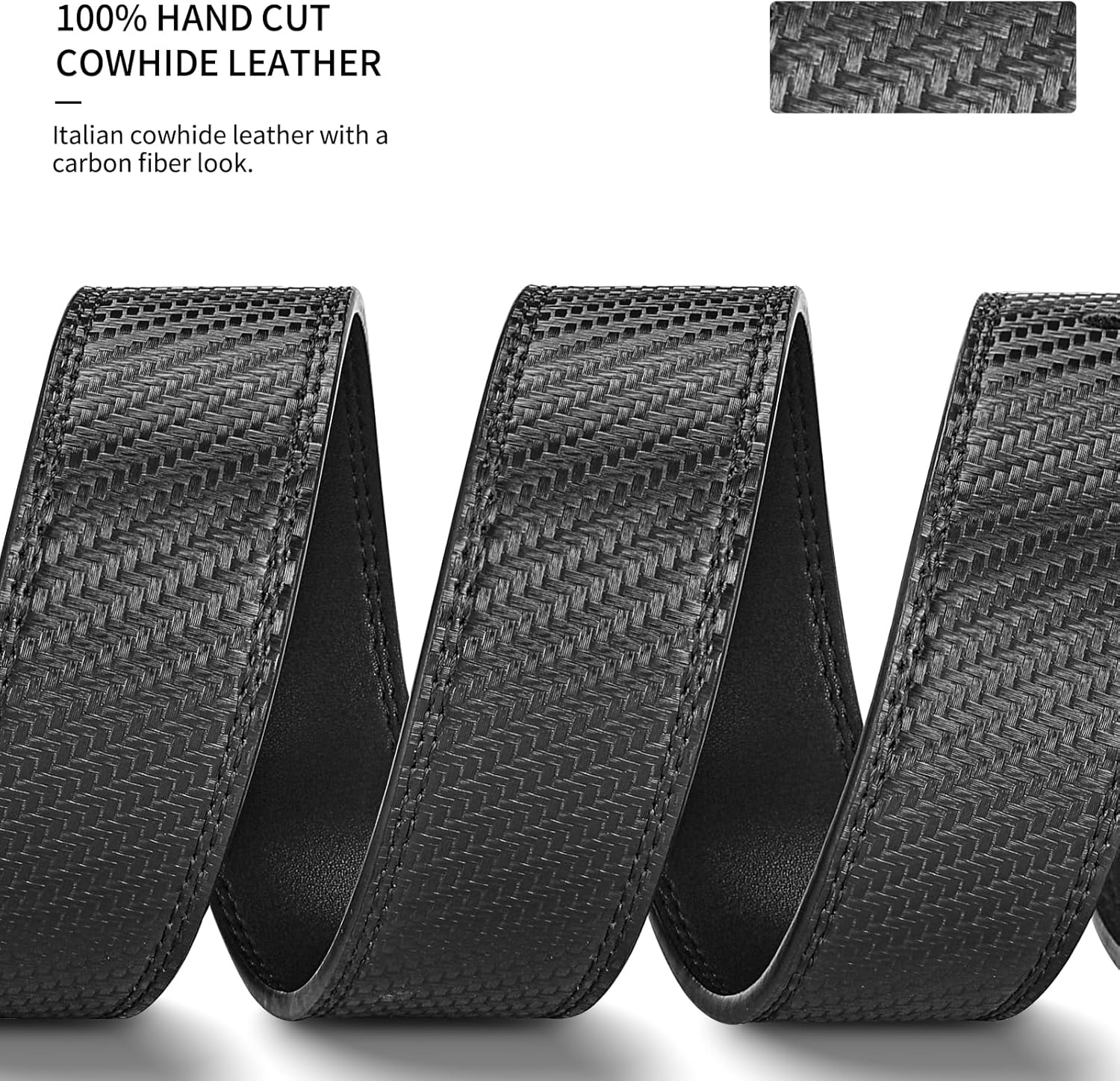 Tsa Approved Airport Security Hypoallergenic Plastic Non Metal Nickel Free Mechanic No Scratch Leather Belt 1.5" - Image 5