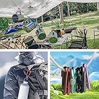 Vista 4 de Carabiner, 2 inch D-Ring Locking Carabiner Clip, Snap Hook Sport Accessories for Outdoor Camping Hiking