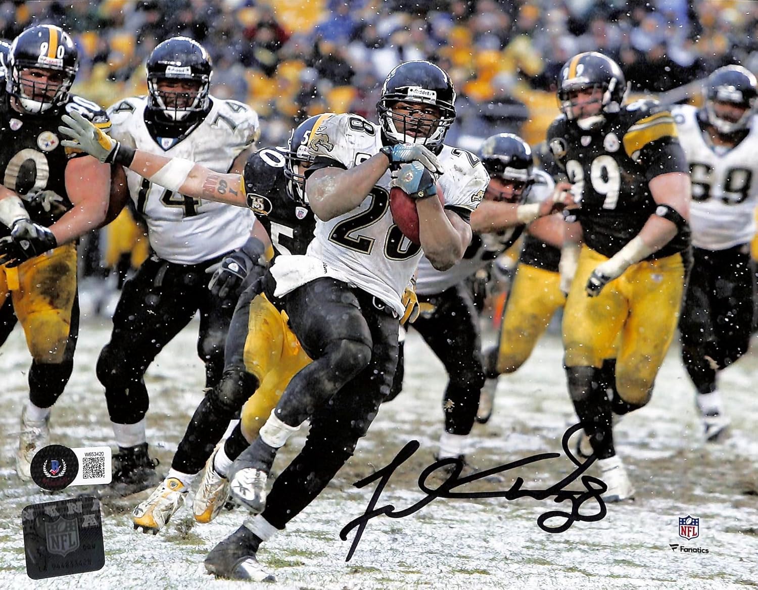 Fred Taylor Autographed Jacksonville Jaguars 8x10 Photo Beckett