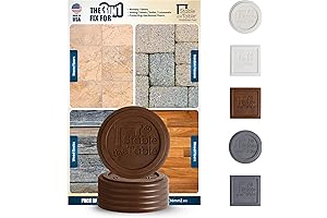 Stable the Table - 6 Pack, Walnut Round Furniture Leveling Pads