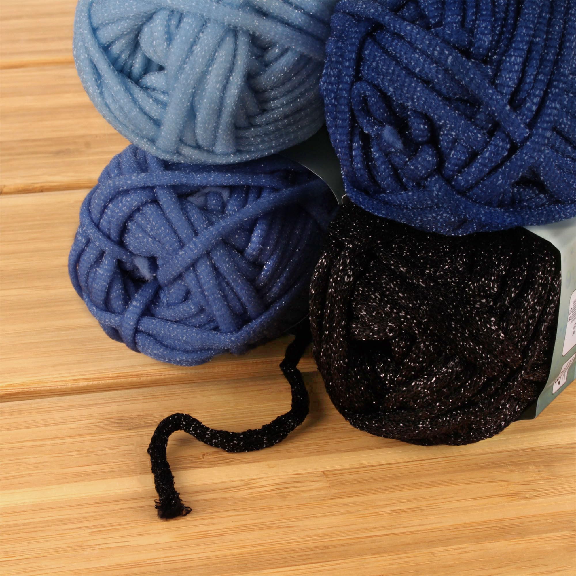 JubileeYarn Spongy Dish Yarn - Worsted Nylon Dishcloth - 50g/Skein - Shades of Blue - 4 Skeins - Image 3