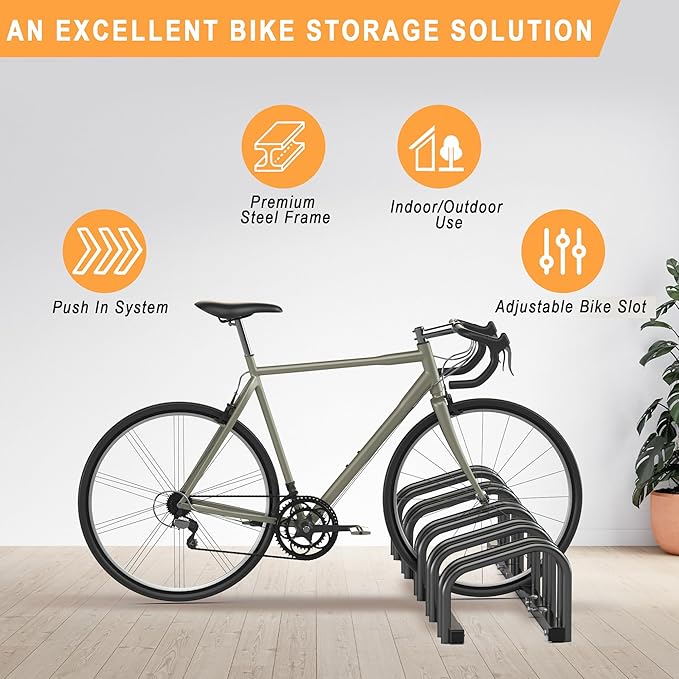 Soporte de pared para bicicletas Ultrawall, 5 bicicletas, acero miniatura 6