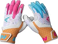 Easton Walk-Off Ethos Youth Batting Gloves - Durable Tackified Leather Palm, Ergonomic Neoprene Cuff, Touchscreen Thumb