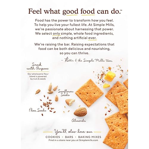 Miniatura 9 de Simple Mills, Snacks Variedad Pack, Smoky BBQ Cheddar, variedad de aperitivos