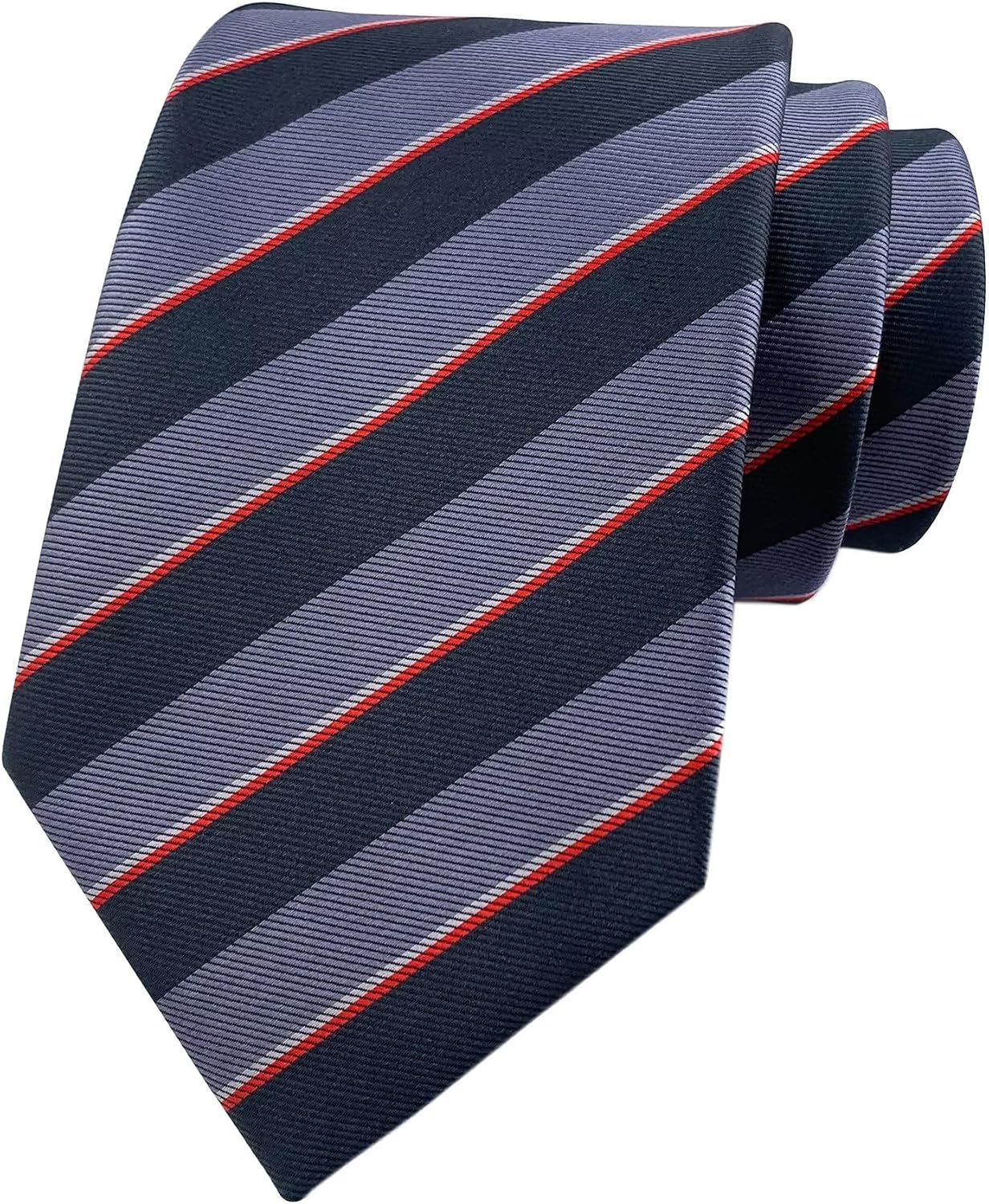 Elfeves Men's Striped Ties 3.15" Formal Business Designer Wedding Groomsmen Neckties
