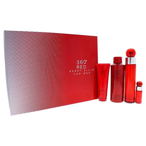 Perry Ellis Eau de Toilette 360 Red para hombres con atomizador, 1.7 onzas