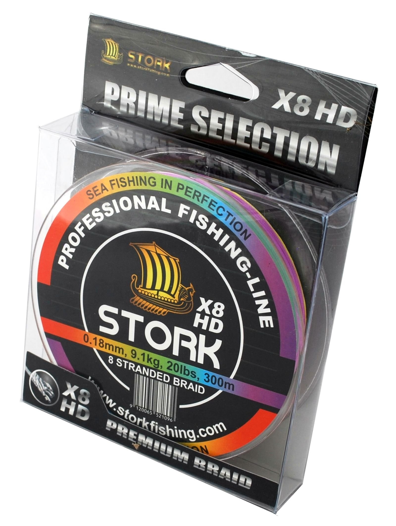 Stork HDx8, 8-Filo Linea di Pesca Intrecciata Premio 300m