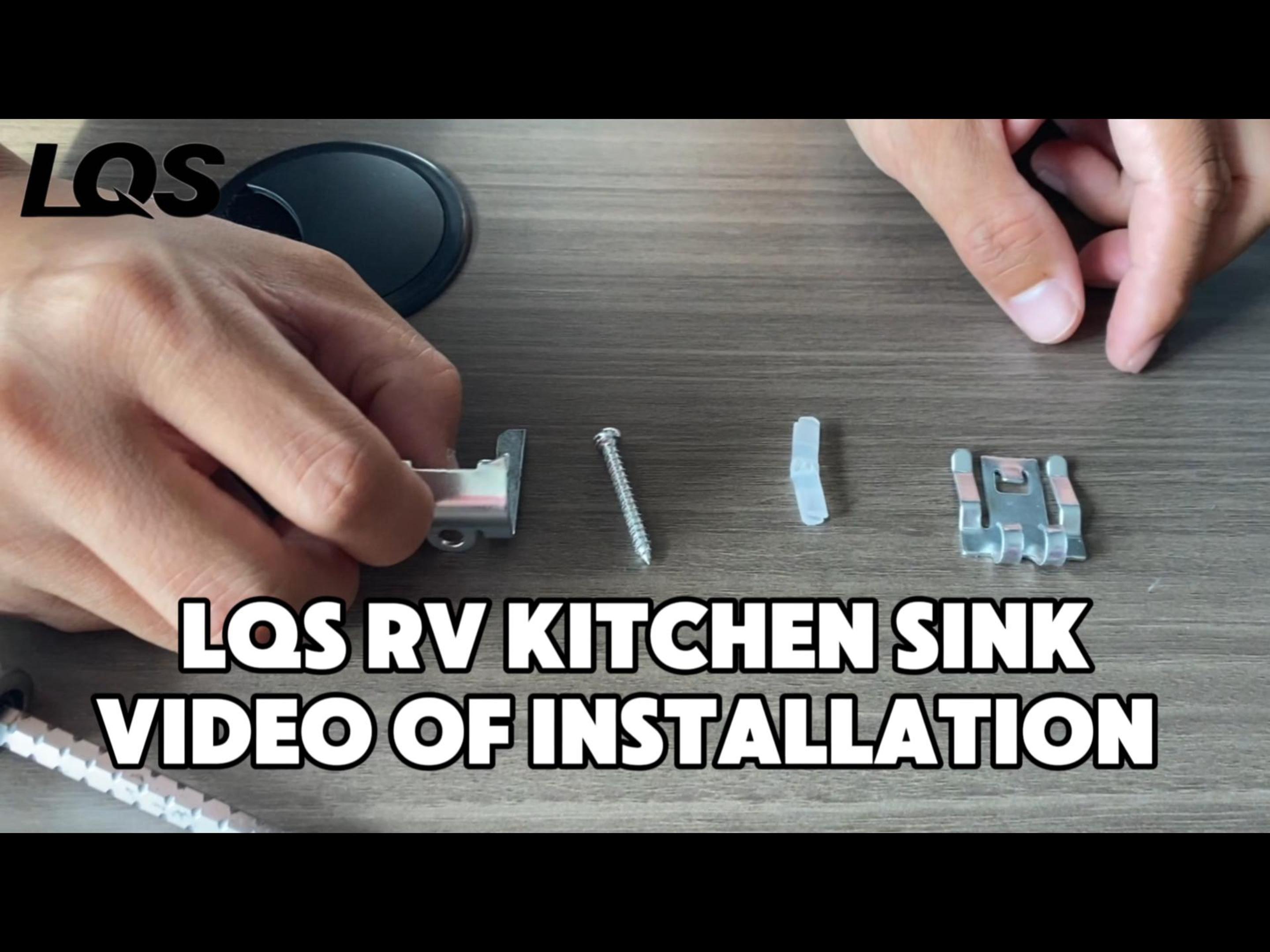 LQS Stainless Steel Round RV Sink, 13