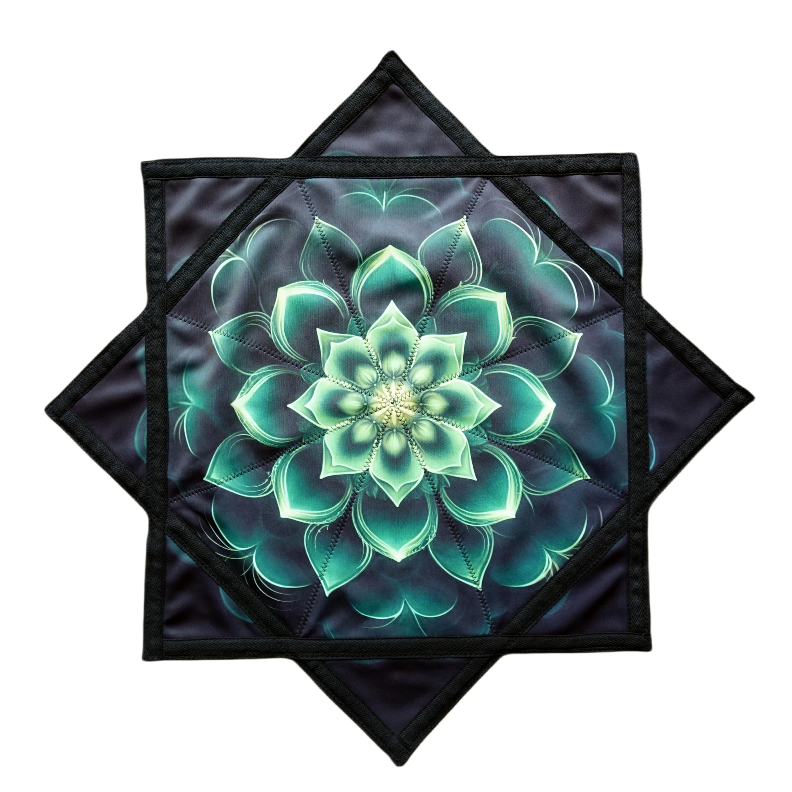 Flowstar pour Les débutants Flow Star Tissu Dynamique Facile à Tourner Impression latérale Jonglerie astuces Jouets Bout des Doigts Rotatif Flow Toys Dapo Star 27 Diameter(R05-style5)